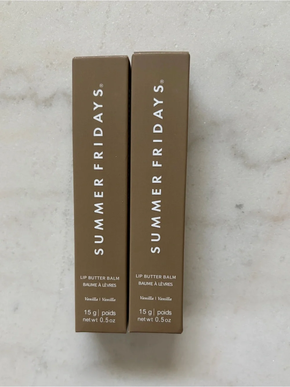 NWT Summer Fridays Vanilla Lip Butter Balm in Vanilla - 2 PACK